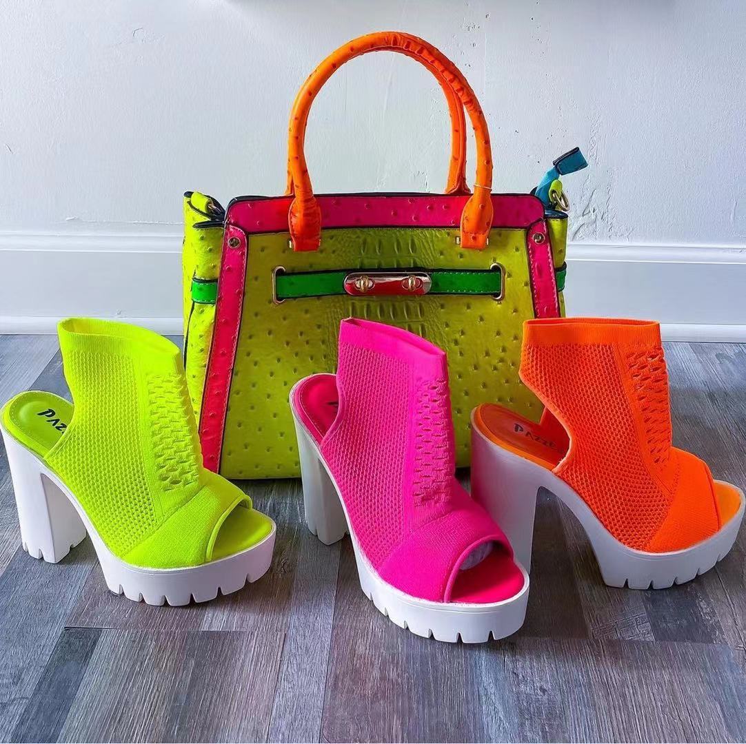 Sandales ouvertes à talons hauts pour femmes avec ouverture en bouche de poisson - IVOIRART.COM