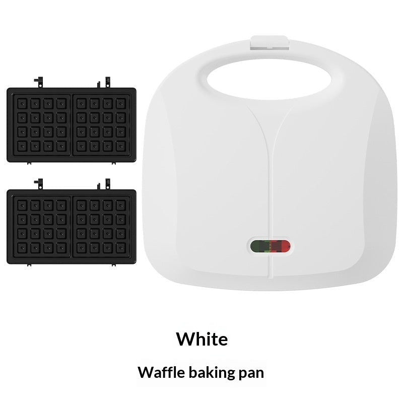 Sandwichière multifonction 850W pour petit-déjeuner — Noir/Blanc, 2-3 personnes - IVOIRART.COM