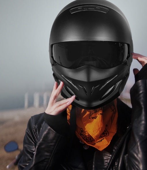 Scorpion Generation Helmet With Bluetooth, For Motorcycles, Electric Bikes, And Scooters Retro-style Riding Helmet - IVOIRART.COM