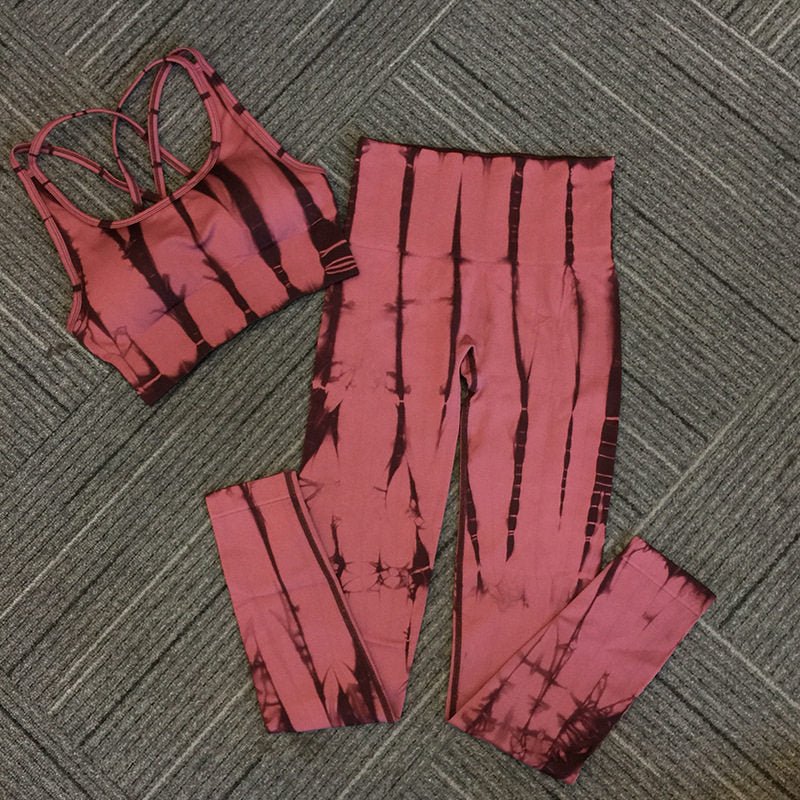 Seamless Women's Yoga Suit Fitness Exercise High Waist Gym Suit - IVOIRART.COM