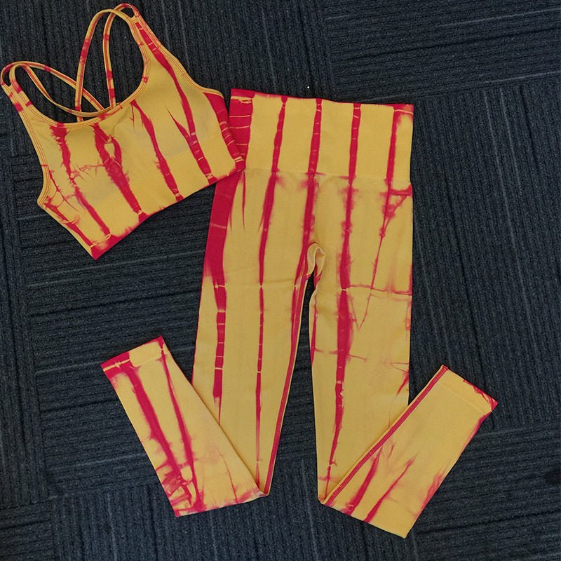 Seamless Women's Yoga Suit Fitness Exercise High Waist Gym Suit - IVOIRART.COM