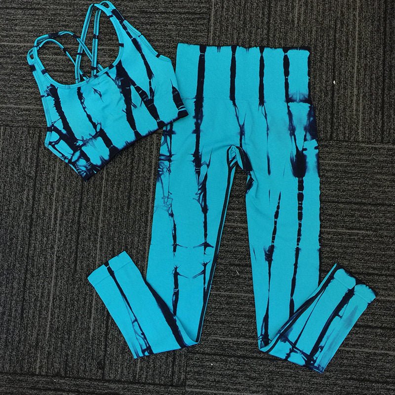 Seamless Women's Yoga Suit Fitness Exercise High Waist Gym Suit - IVOIRART.COM