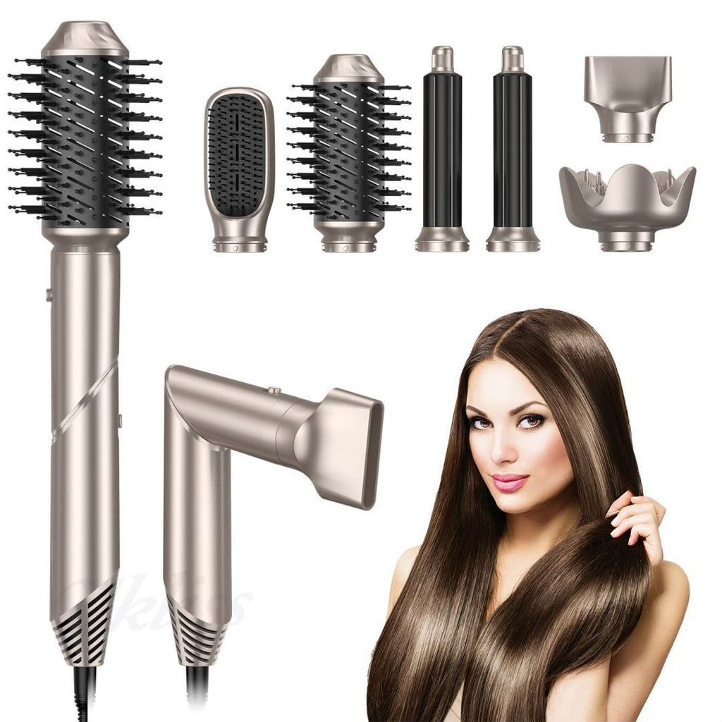 Sèche-cheveux Pliant Multifonction Six-en-un avec Aspiration Automatique - IVOIRART.COM
