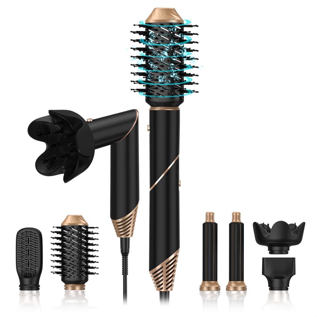 Sèche-cheveux Pliant Multifonction Six-en-un avec Aspiration Automatique - IVOIRART.COM