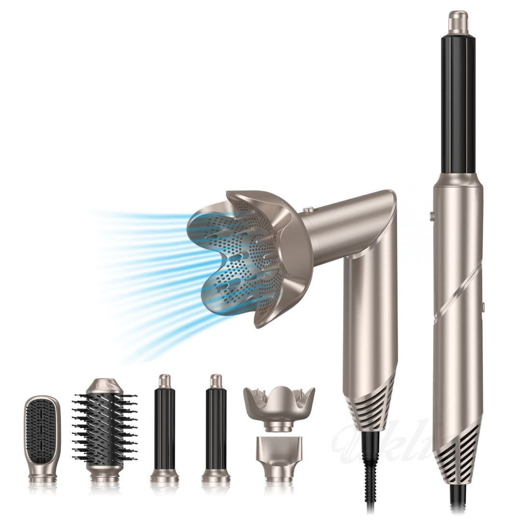 Sèche-cheveux Pliant Multifonction Six-en-un avec Aspiration Automatique - IVOIRART.COM