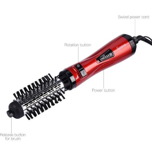 Sèche-Cheveux Professionnel Brosse Rotative 2-en-1 Fer à Friser Multifonction pour Coiffure - IVOIRART.COM