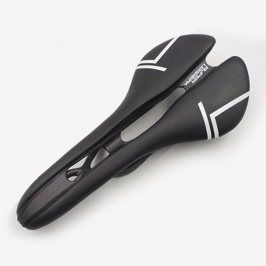 Selle vélo carbone ultra-légère 114g, ouverture centrale, revêtement Microfeel + - IVOIRART.COM