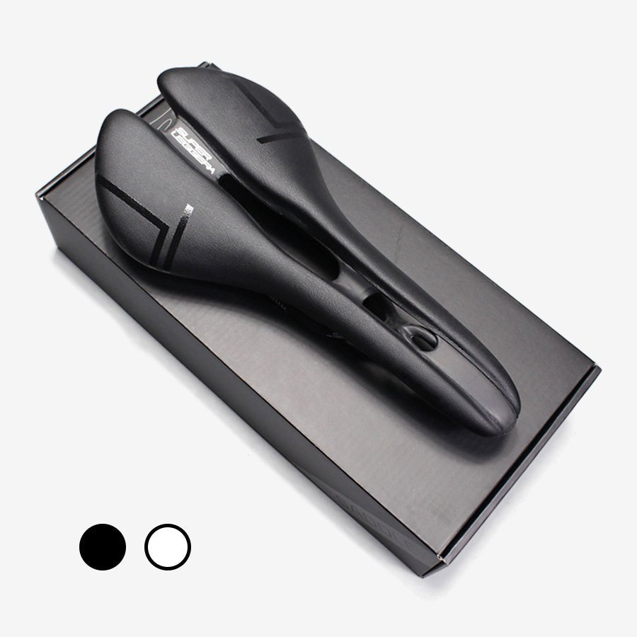 Selle vélo carbone ultra-légère 114g, ouverture centrale, revêtement Microfeel + - IVOIRART.COM