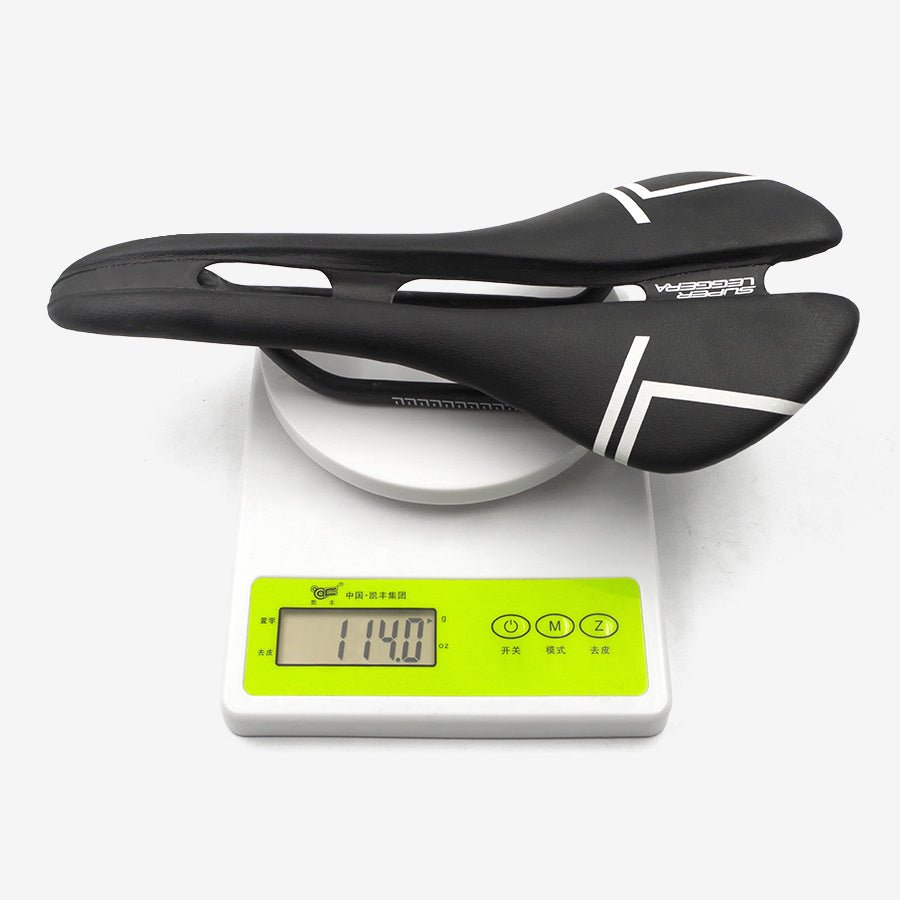 Selle vélo carbone ultra-légère 114g, ouverture centrale, revêtement Microfeel + - IVOIRART.COM