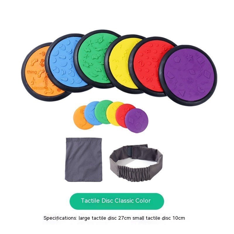 Sensory Tactile Disc Matching Toys Kindergarten Sensory Training Equipment Wood Surf Balance - IVOIRART.COM