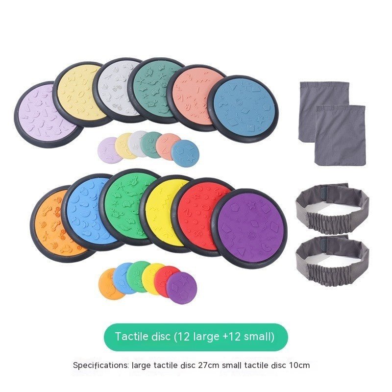 Sensory Tactile Disc Matching Toys Kindergarten Sensory Training Equipment Wood Surf Balance - IVOIRART.COM