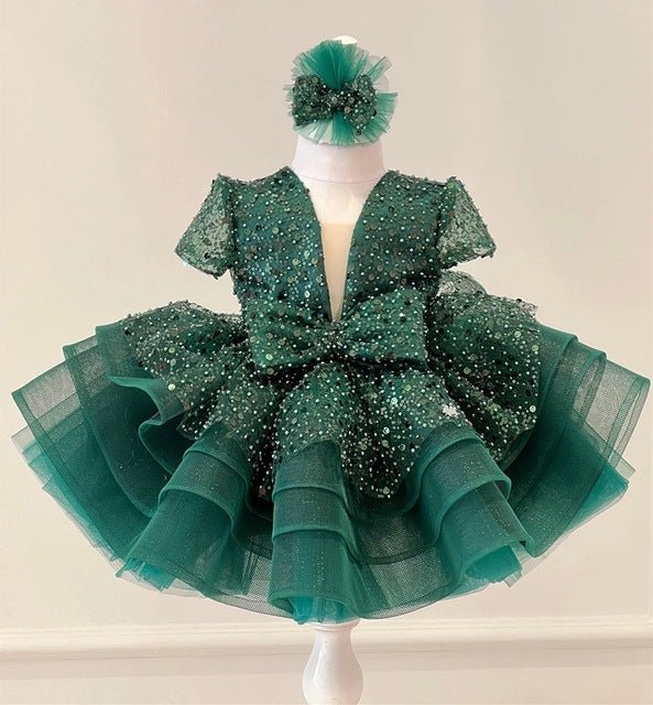 Sequin Girls' Poncho Skirt Full Dress - IVOIRART.COM