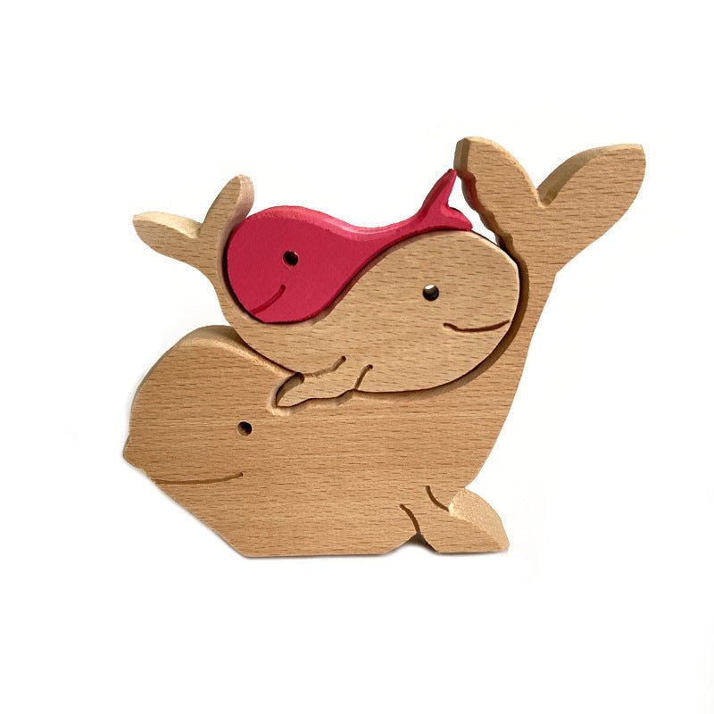 Série d'Ornements en Bois pour la Fête des Mères Animaux Décoratifs - IVOIRART.COM