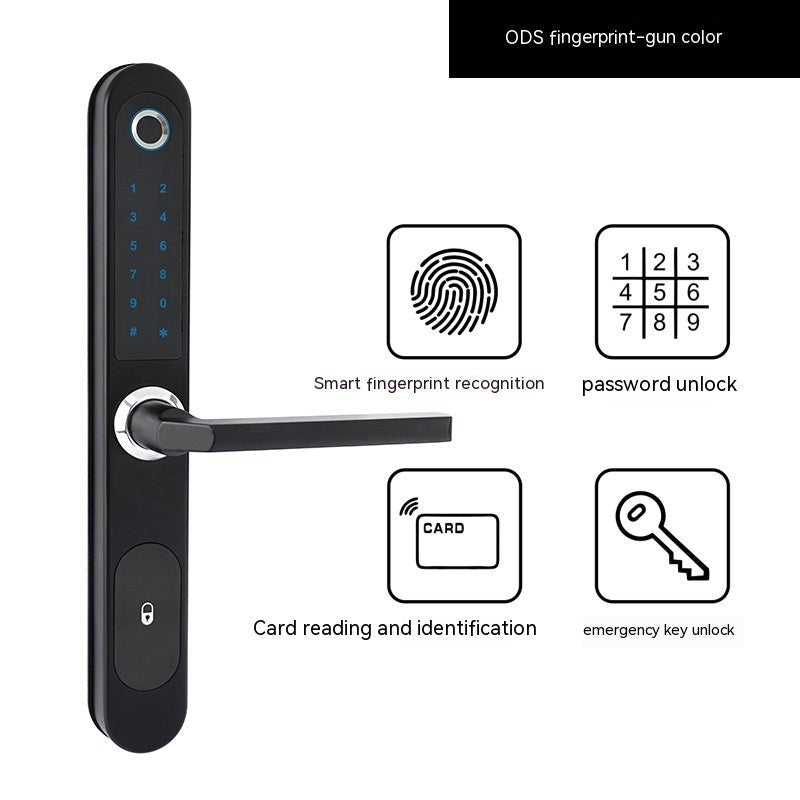 Serrure électronique à empreinte digitale avec mot de passe et détection carte - IVOIRART.COM