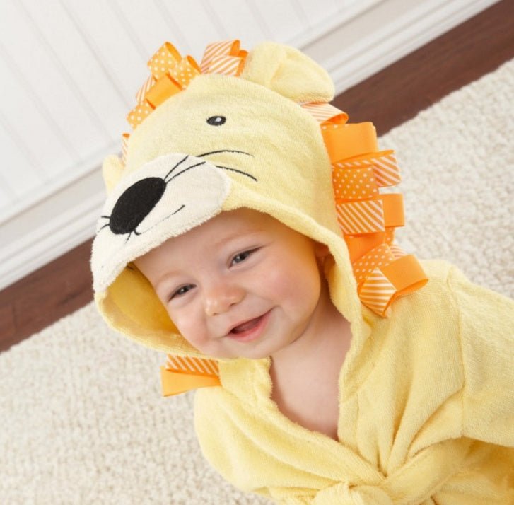 Serviettes de Bain Bébé à Modèle Mignon Animaux Cartoon avec Capuche Coton - IVOIRART.COM