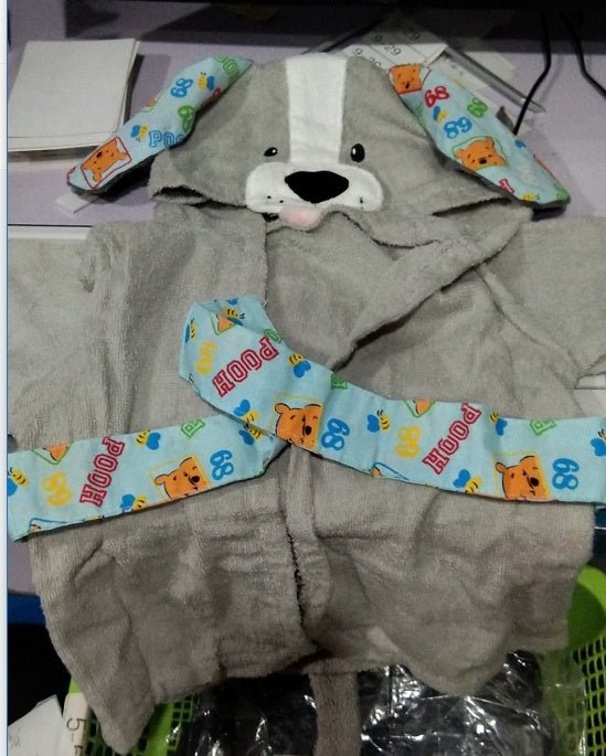 Serviettes de Bain Bébé à Modèle Mignon Animaux Cartoon avec Capuche Coton - IVOIRART.COM