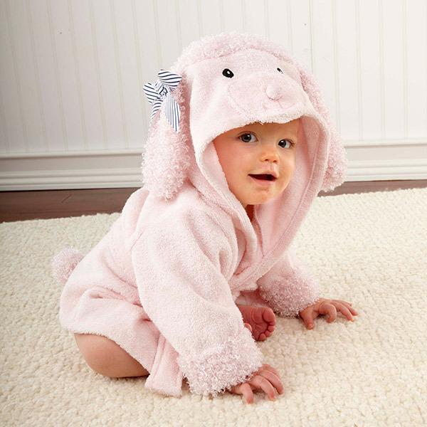 Serviettes de Bain Bébé à Modèle Mignon Animaux Cartoon avec Capuche Coton - IVOIRART.COM