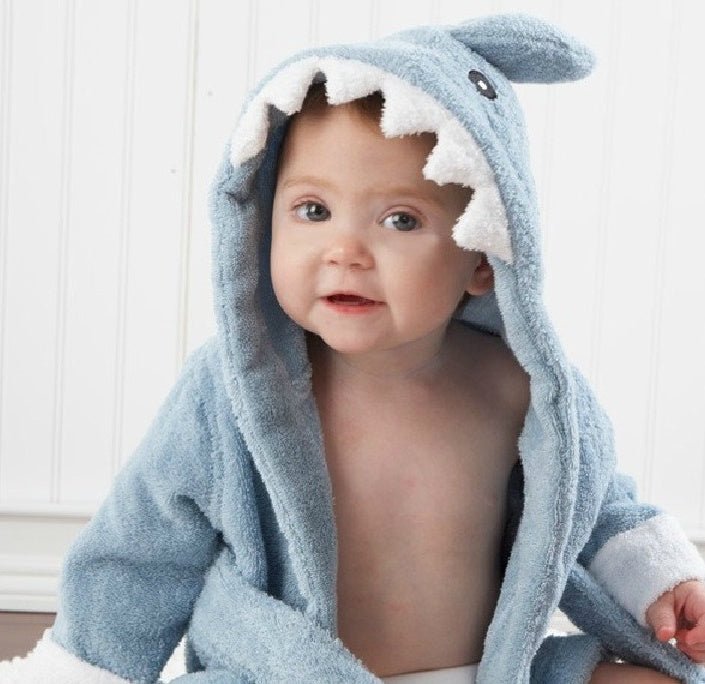 Serviettes de Bain Bébé à Modèle Mignon Animaux Cartoon avec Capuche Coton - IVOIRART.COM