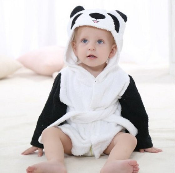 Serviettes de Bain Bébé à Modèle Mignon Animaux Cartoon avec Capuche Coton - IVOIRART.COM