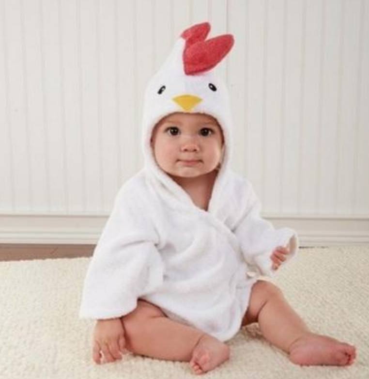 Serviettes de Bain Bébé à Modèle Mignon Animaux Cartoon avec Capuche Coton - IVOIRART.COM