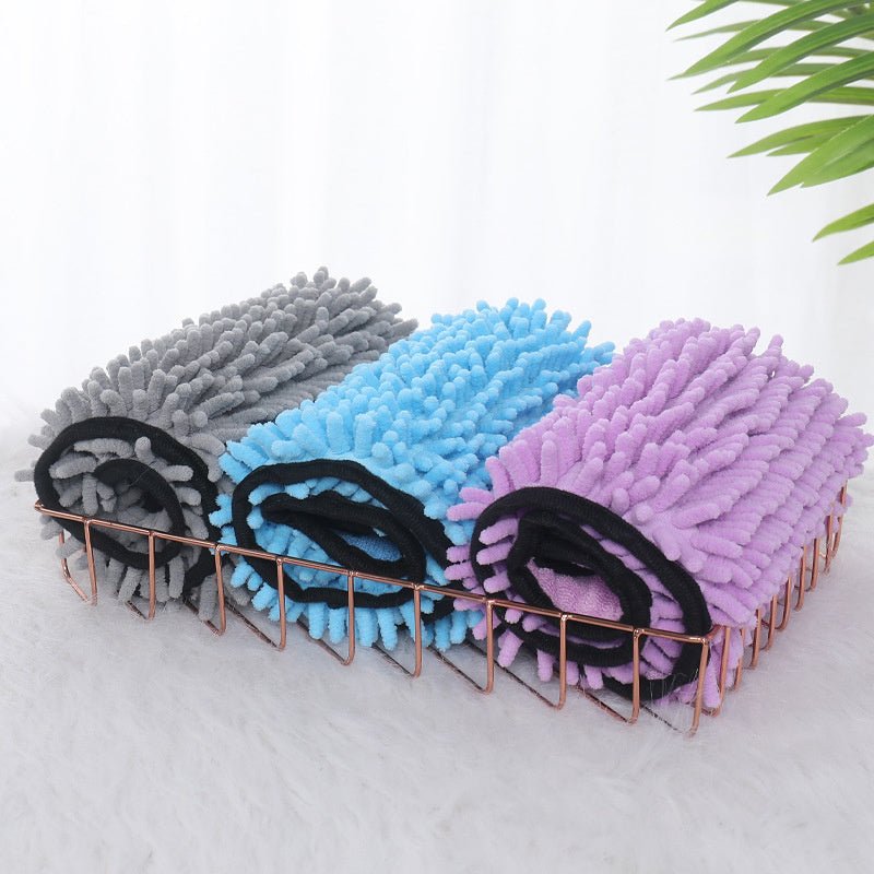 Serviettes ultra - absorbantes en microfibre pour chiens et chats - Peignoir de bain - IVOIRART.COM