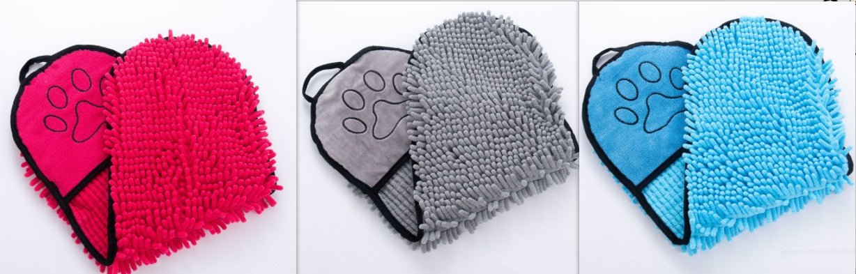 Serviettes ultra - absorbantes en microfibre pour chiens et chats - Peignoir de bain - IVOIRART.COM