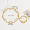 Set bijoux femme hip-hop style européen américain coeur zircone collier bracelet. - IVOIRART.COM