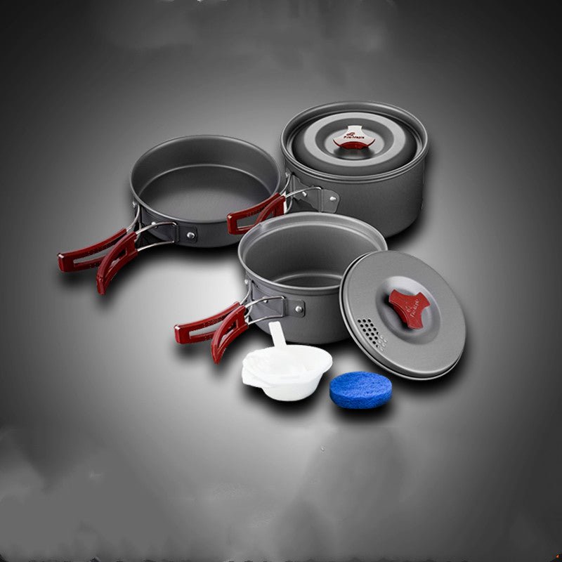 Set de cuisine de pique-nique complet avec casseroles et poêle pour camping - IVOIRART.COM