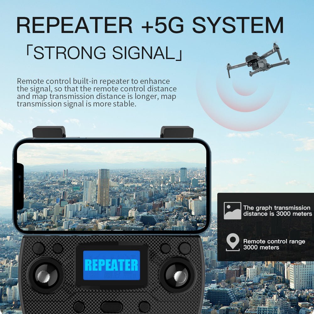 SG908MAX Kun 2 Drone Photographique Aérien GPS avec Transmission Image Améliorée - IVOIRART.COM