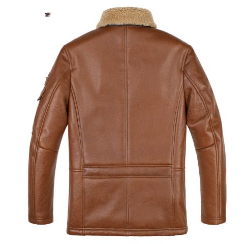 Sheepskin Trench Coat Lapel Jacket - IVOIRART.COM