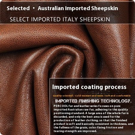 Sheepskin Trench Coat Lapel Jacket - IVOIRART.COM