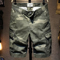 Shorts d'été amples à jambe droite style rétro américain camouflage - IVOIRART.COM