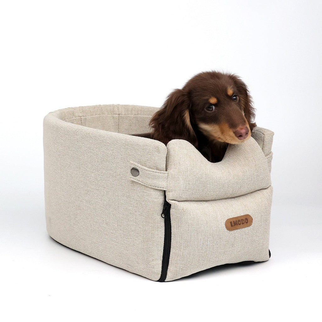 Siège de voiture central portable pour chien, lit et sac de transport sécurisé pour petits chiens et chats - IVOIRART.COM