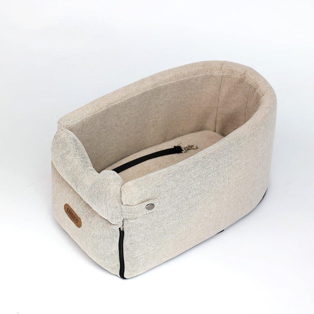 Siège de voiture central portable pour chien, lit et sac de transport sécurisé pour petits chiens et chats - IVOIRART.COM