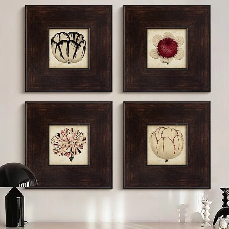 Silent Style Tableau décoratif ancien-moyen en toile encadrée pour salon 60x60cm - IVOIRART.COM