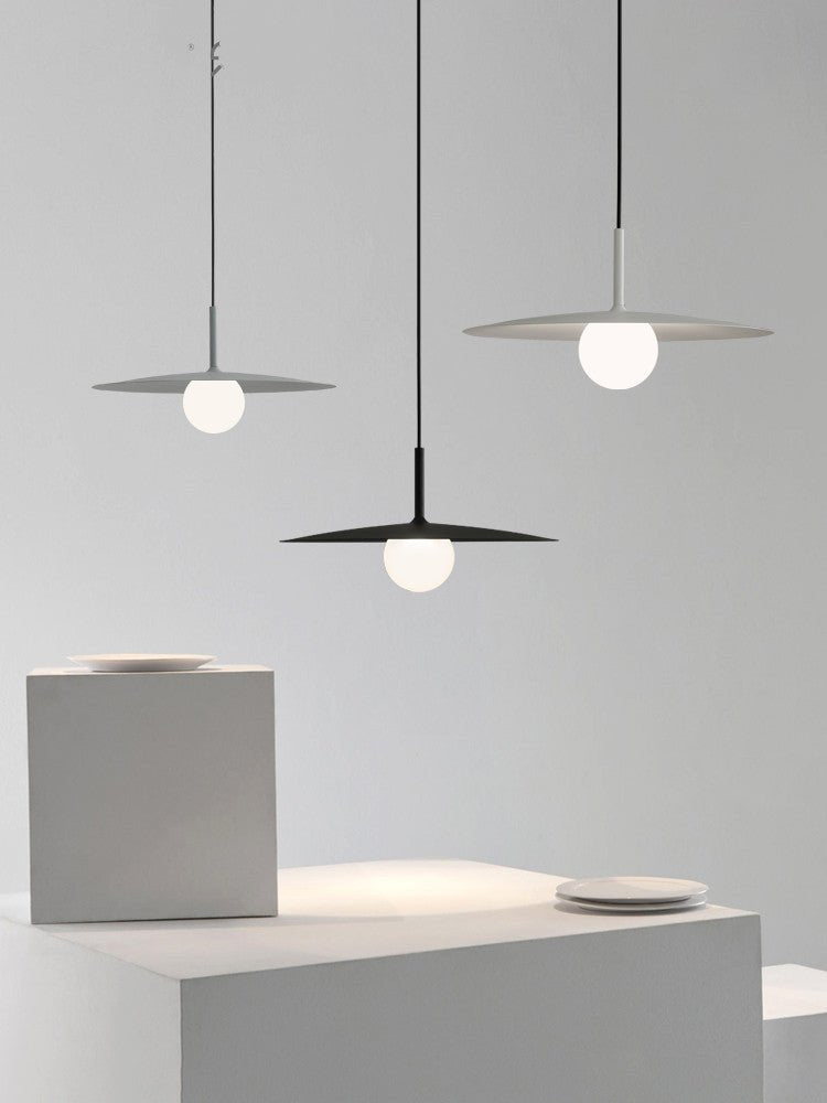 Simple Minimalist Dining Room Chandelier, Art Dining Table, Bar Counter, Straw Hat Lamp - IVOIRART.COM