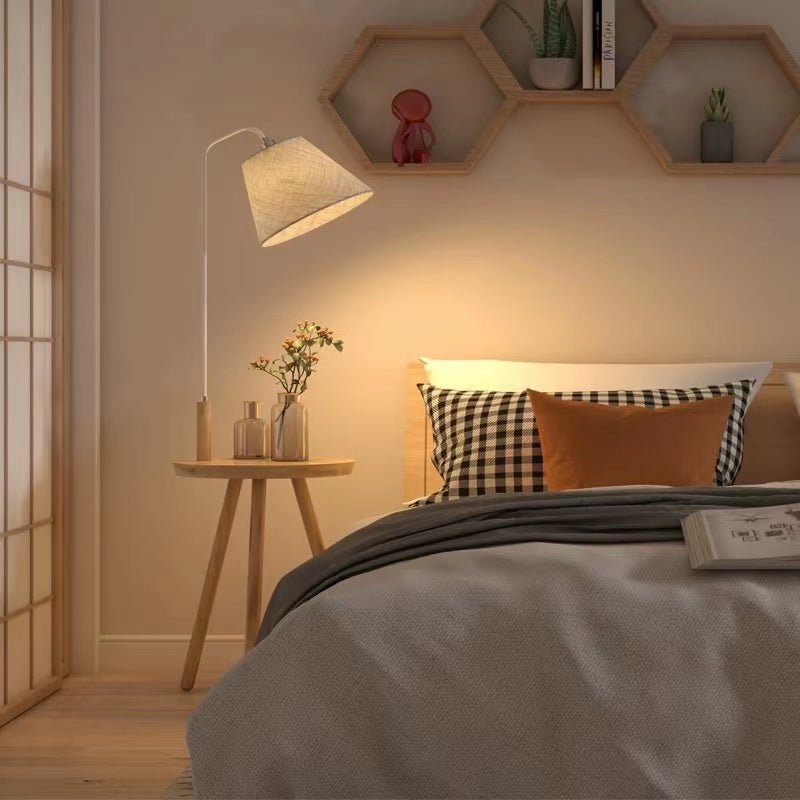 Simple Modern Floor Lamp Standing In Living Room - IVOIRART.COM