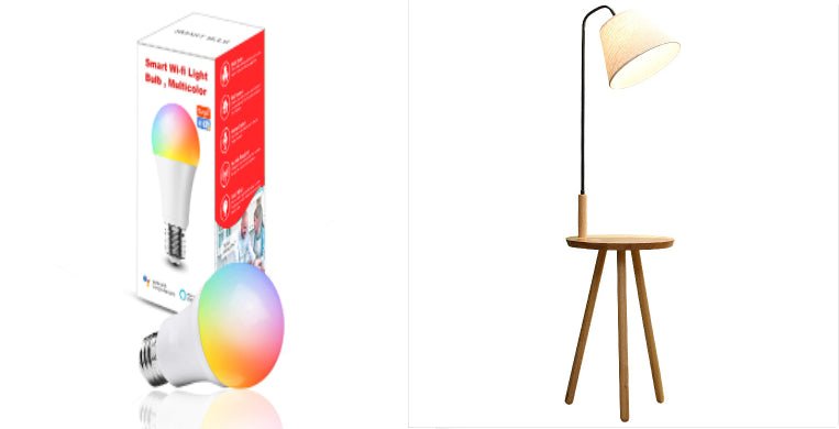 Simple Modern Floor Lamp Standing In Living Room - IVOIRART.COM