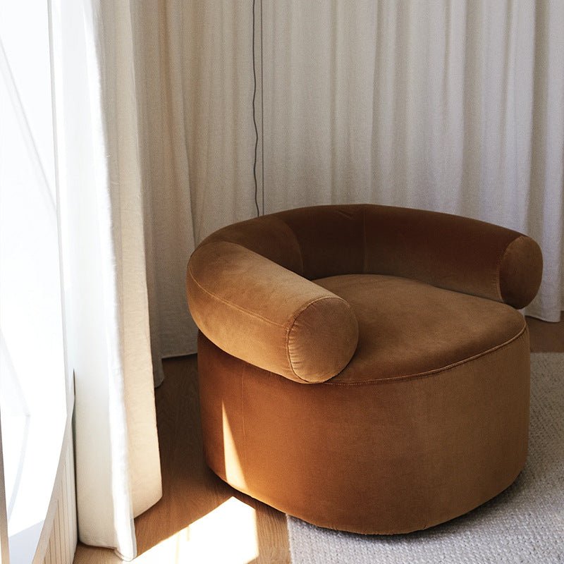 Simple Style Lamb Velvet Sofa Chair - IVOIRART.COM