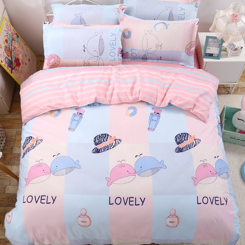 Single student dormitory three-piece bedding girl heart - IVOIRART.COM