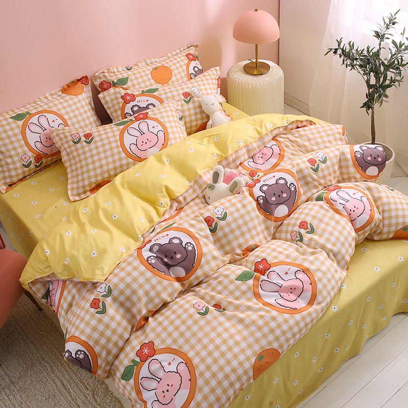 Single student dormitory three-piece bedding girl heart - IVOIRART.COM