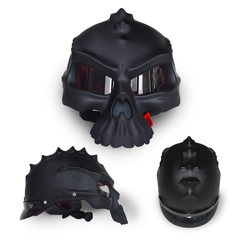 Skull Helmet Double-sided Change Wear Personality Art Helmet - IVOIRART.COM