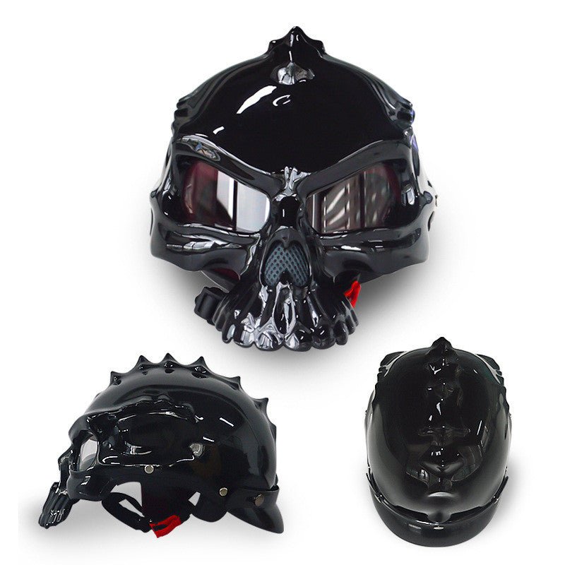 Skull Helmet Double-sided Change Wear Personality Art Helmet - IVOIRART.COM