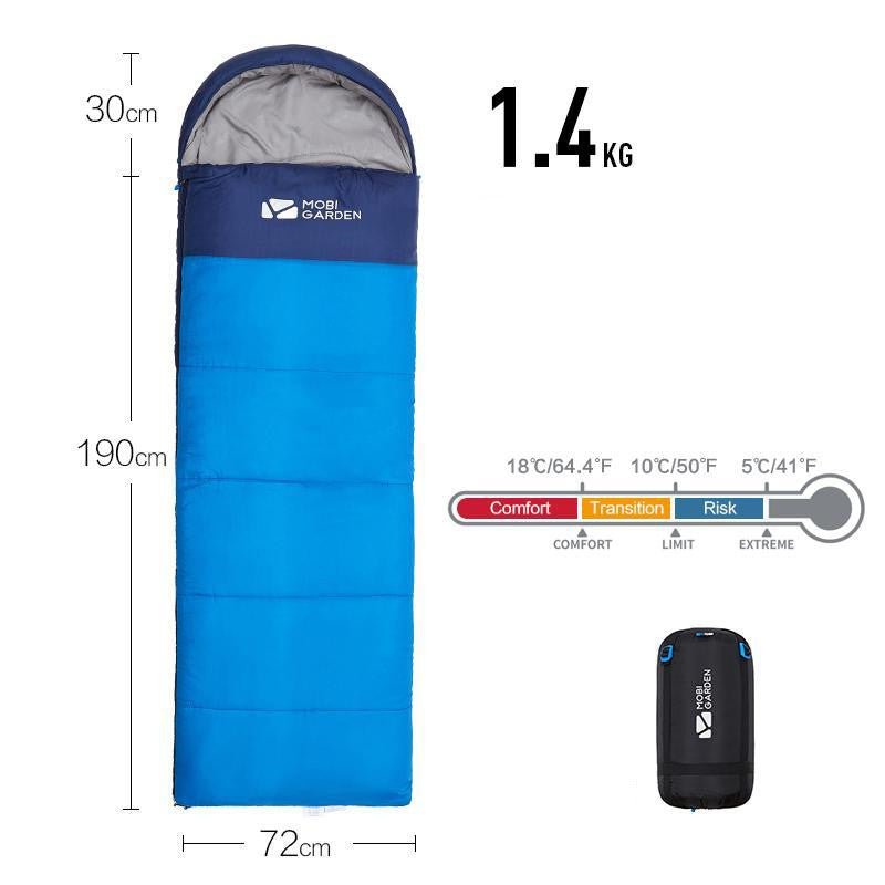 Sleeping Bag Mummy Outdoor Camping Thickened In Winter - IVOIRART.COM