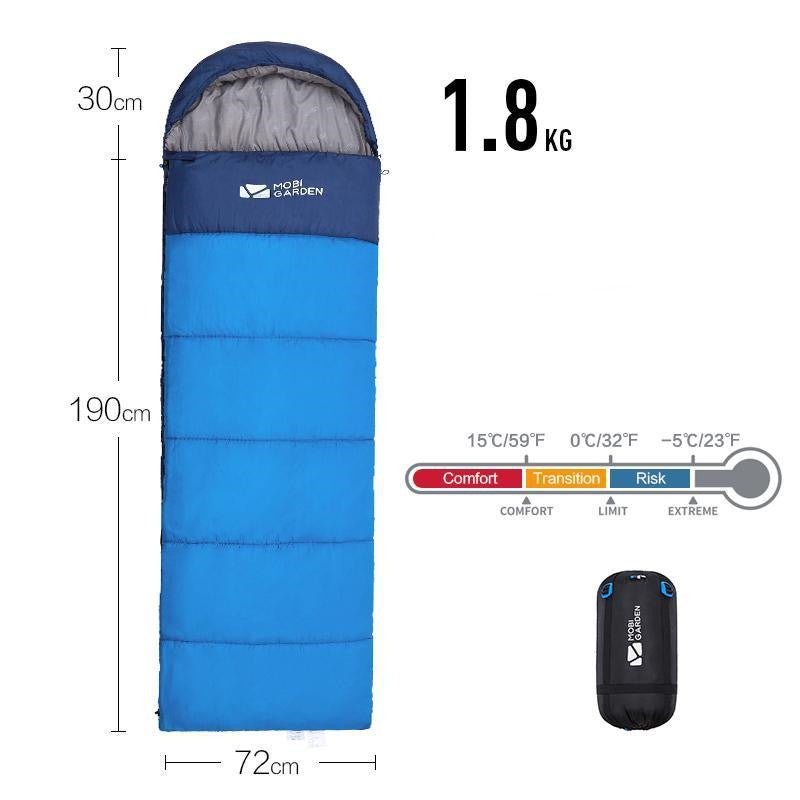 Sleeping Bag Mummy Outdoor Camping Thickened In Winter - IVOIRART.COM