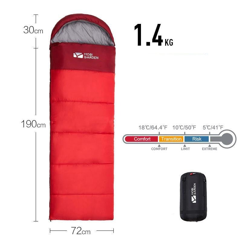 Sleeping Bag Mummy Outdoor Camping Thickened In Winter - IVOIRART.COM