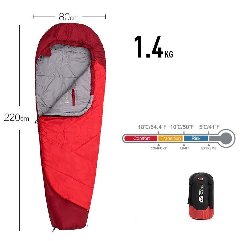 Sleeping Bag Mummy Outdoor Camping Thickened In Winter - IVOIRART.COM