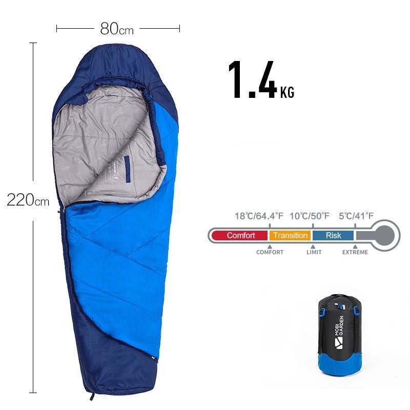 Sleeping Bag Mummy Outdoor Camping Thickened In Winter - IVOIRART.COM