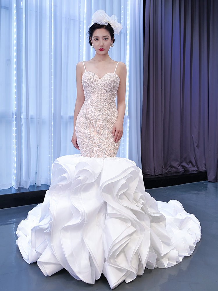Slim Fishtail Toast Host's Performance Dress - IVOIRART.COM