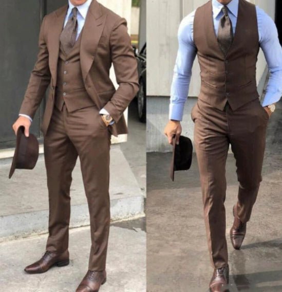 Slim-fit Foreign Trade Suit Men - IVOIRART.COM